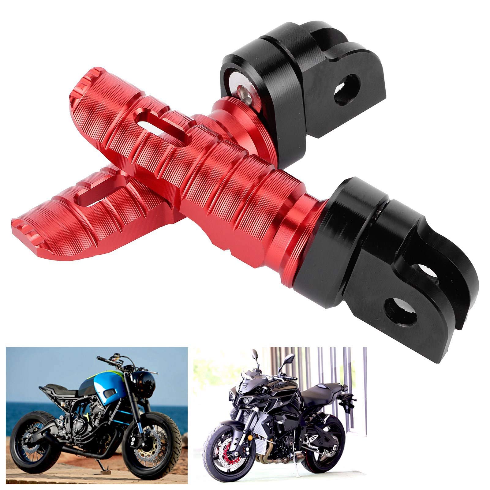 Amazon | Elerose モーターサイクル用フットペグ、モーターサイクル