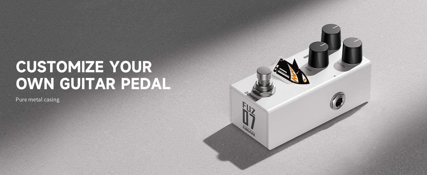 Amazon.com: Donner Fuzz Pedal for Electric Guitar, DIY Shell