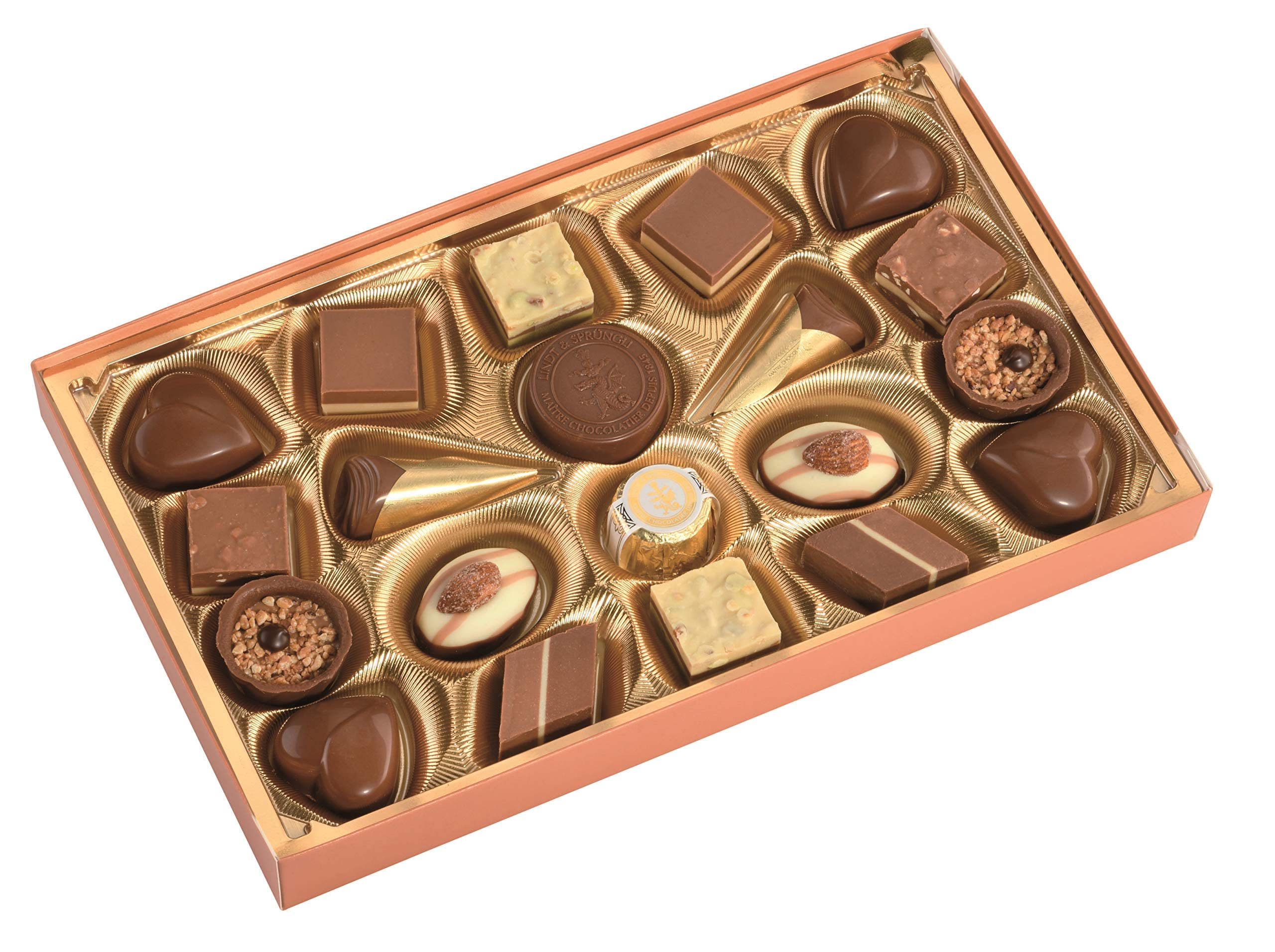 Lindt Schokolade - Pralinen Für Kenner Nougat | 2 x 200 g | Pralinés-Schachtel mit 20 feinen, zartschmelzenden Nuss-Nougat Kreationen in 10 Sorten | Pralinengeschenk | Schokoladengeschenk