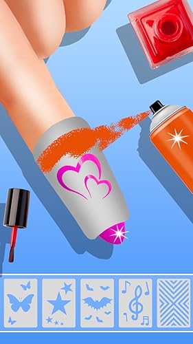 Acrylic Nails Girls DIY Nail Art Customize Design Fun Skincare Games Satisfying Relaxing ASMR Gel Na