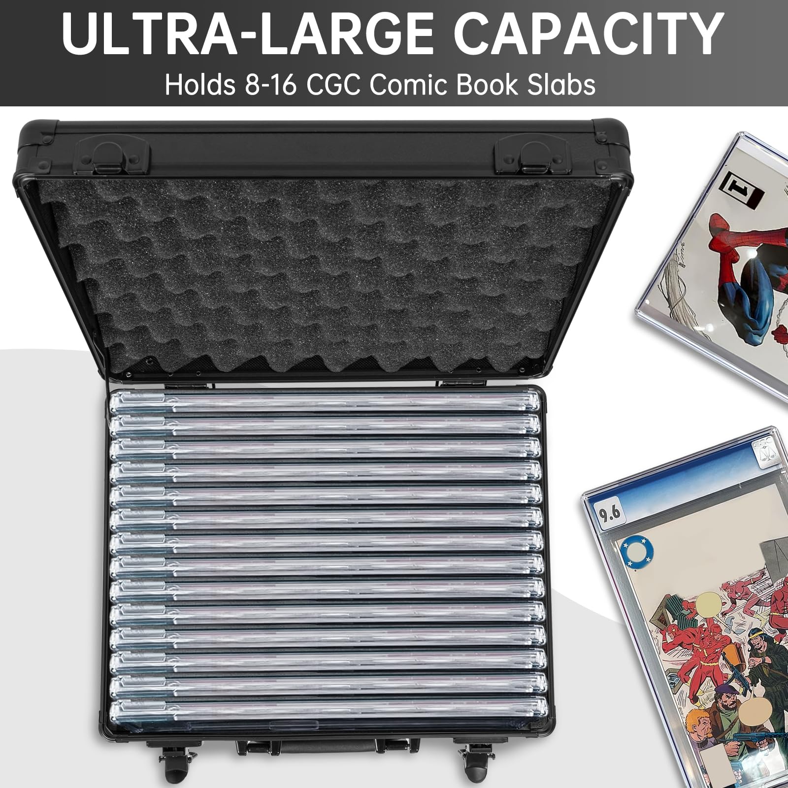 Amazon.com: TORIBIO Aluminum Graded Comic Book Storage Box, Hard