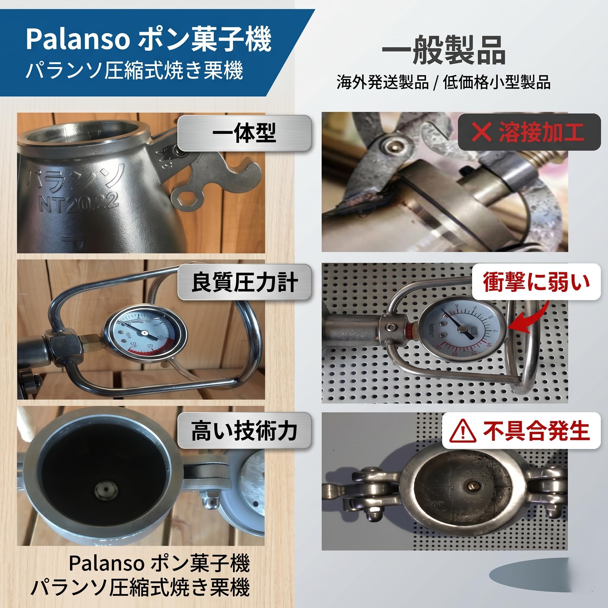 Amazon.co.jp: Palansoパランソポン菓子機 電動式セット容量4合 5つの