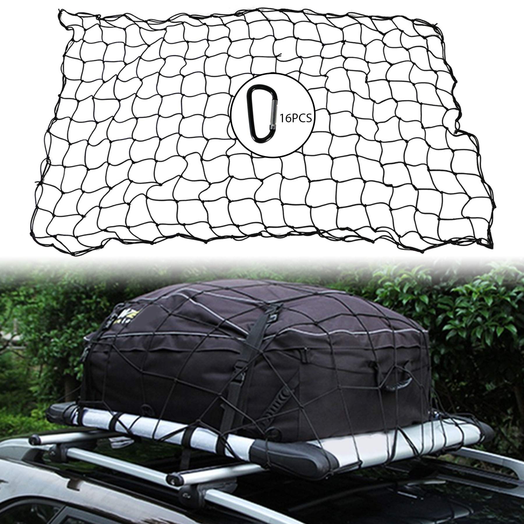 Buy 5'x7' Cargo Net Heavy Duty Truck Bed Bungee Nets Stretches to 10x14