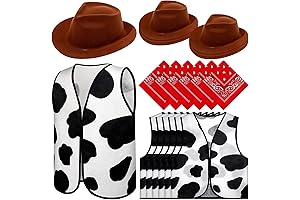 18 Piece Western Costume Accessory Set for Kids