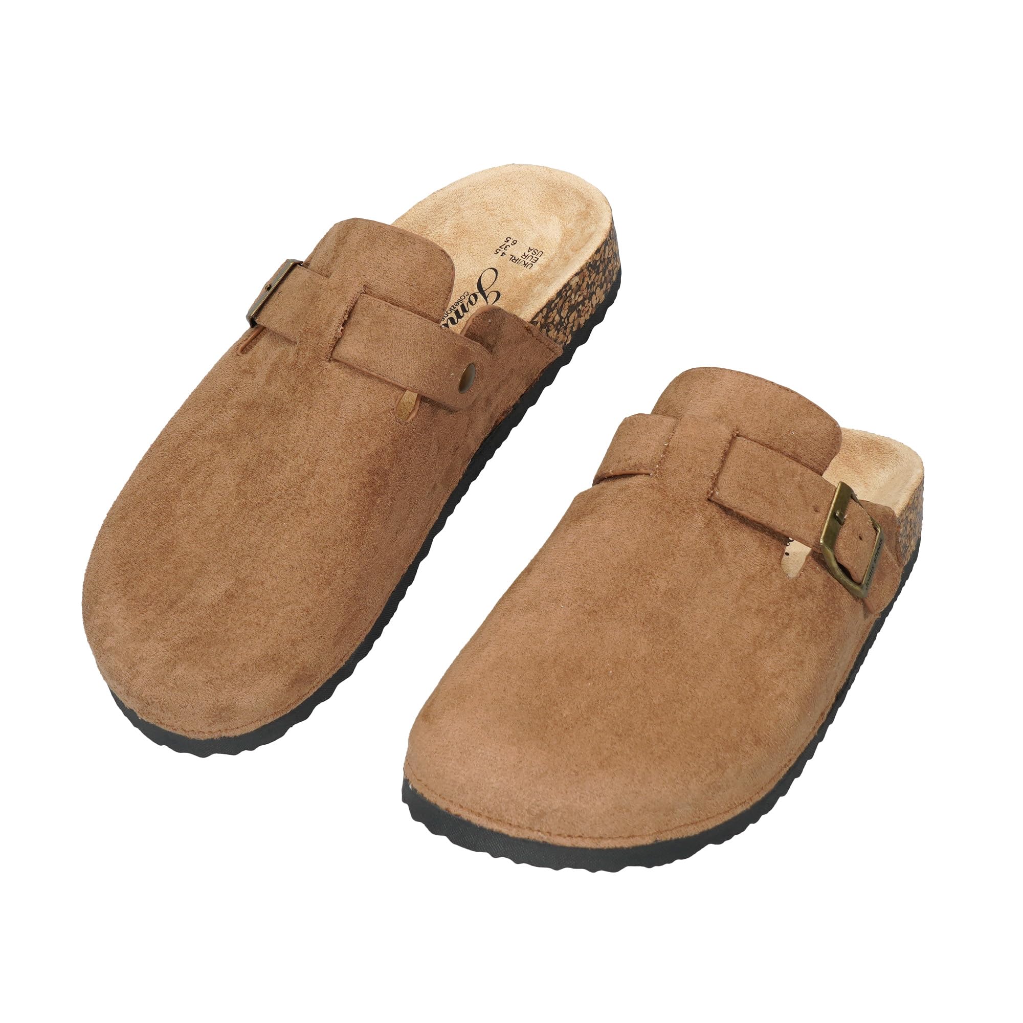 JOMIX Clogs Damen Pantoletten mit Verstellbar Schnalle Elegant Hausschuhe Weiche Anatomische Gummi Gartenschuhe