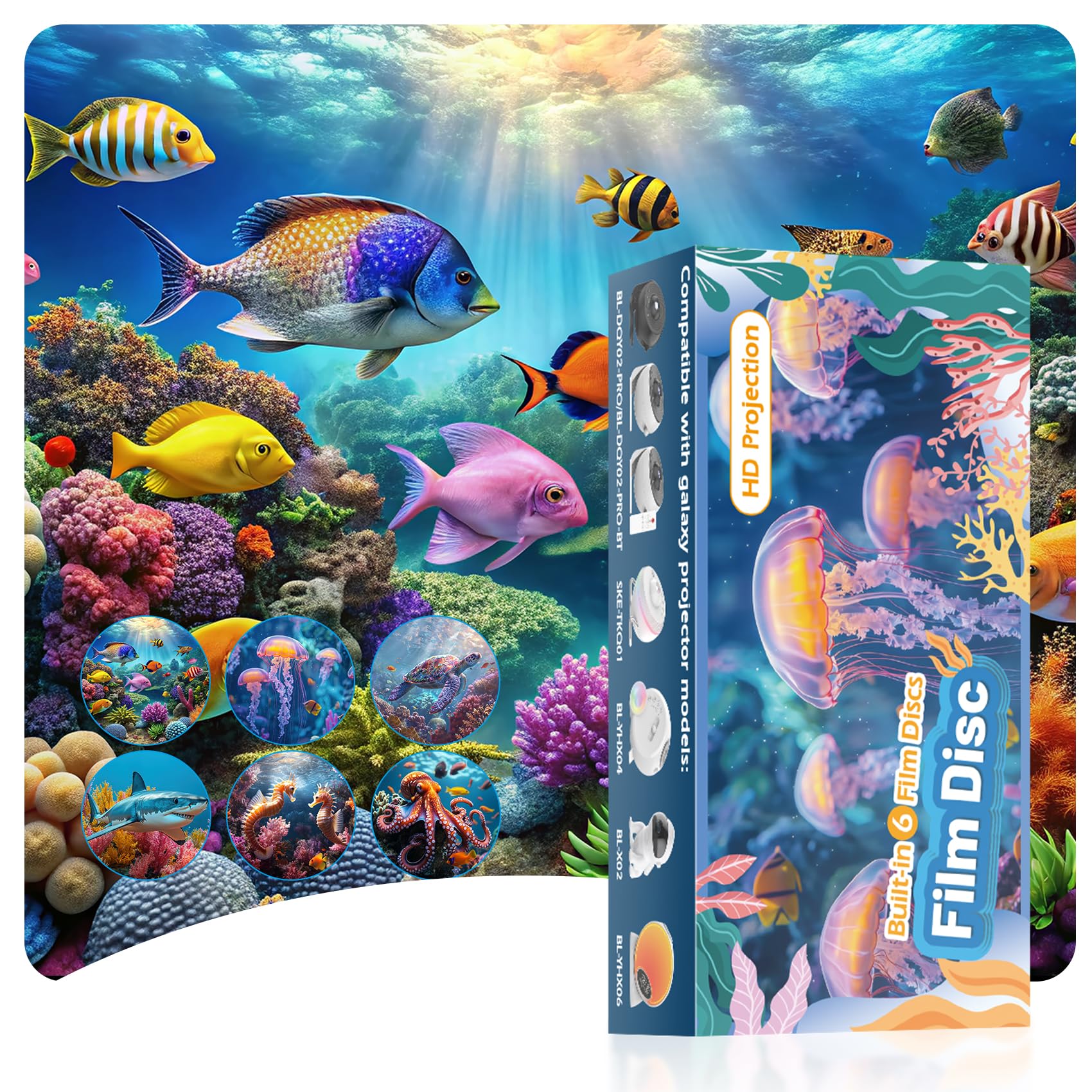 Photo 1 of Sunbox Ocean-Themed Projector Discs (6-Pack)
