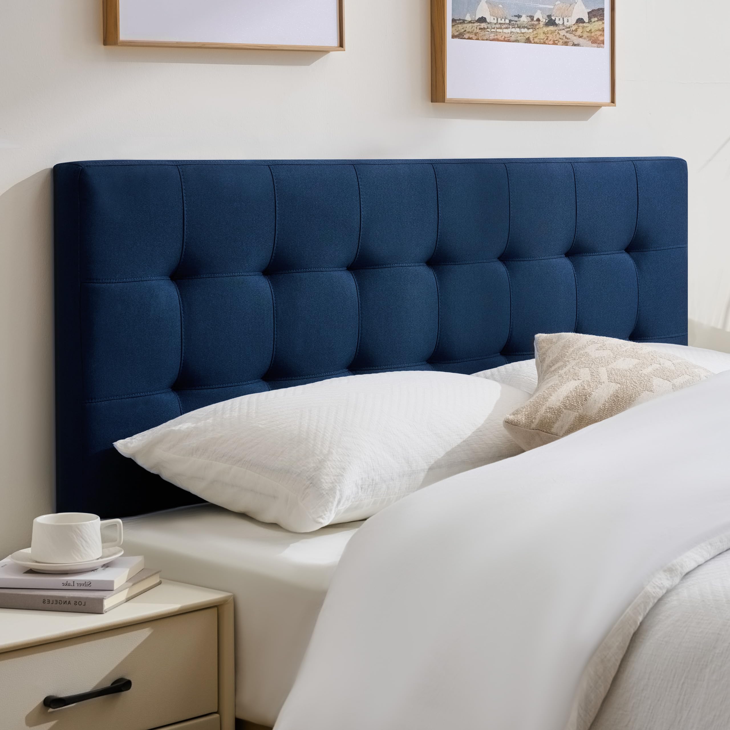 Adjustable-Height Tufted Queen Headboard