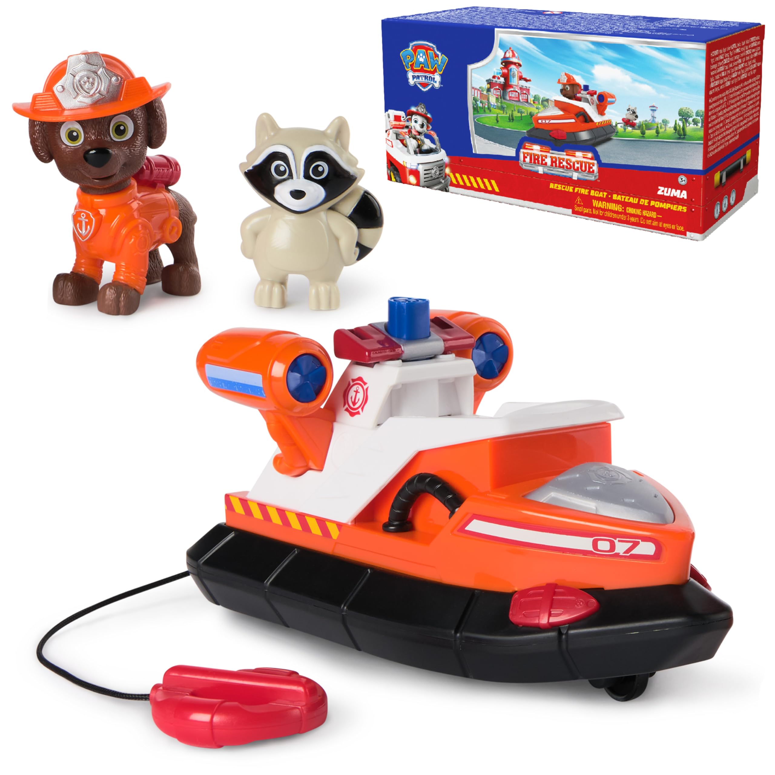 Amazon.com: Paw Patrol Fire Rescue: Zuma Rescue Fire Boat with