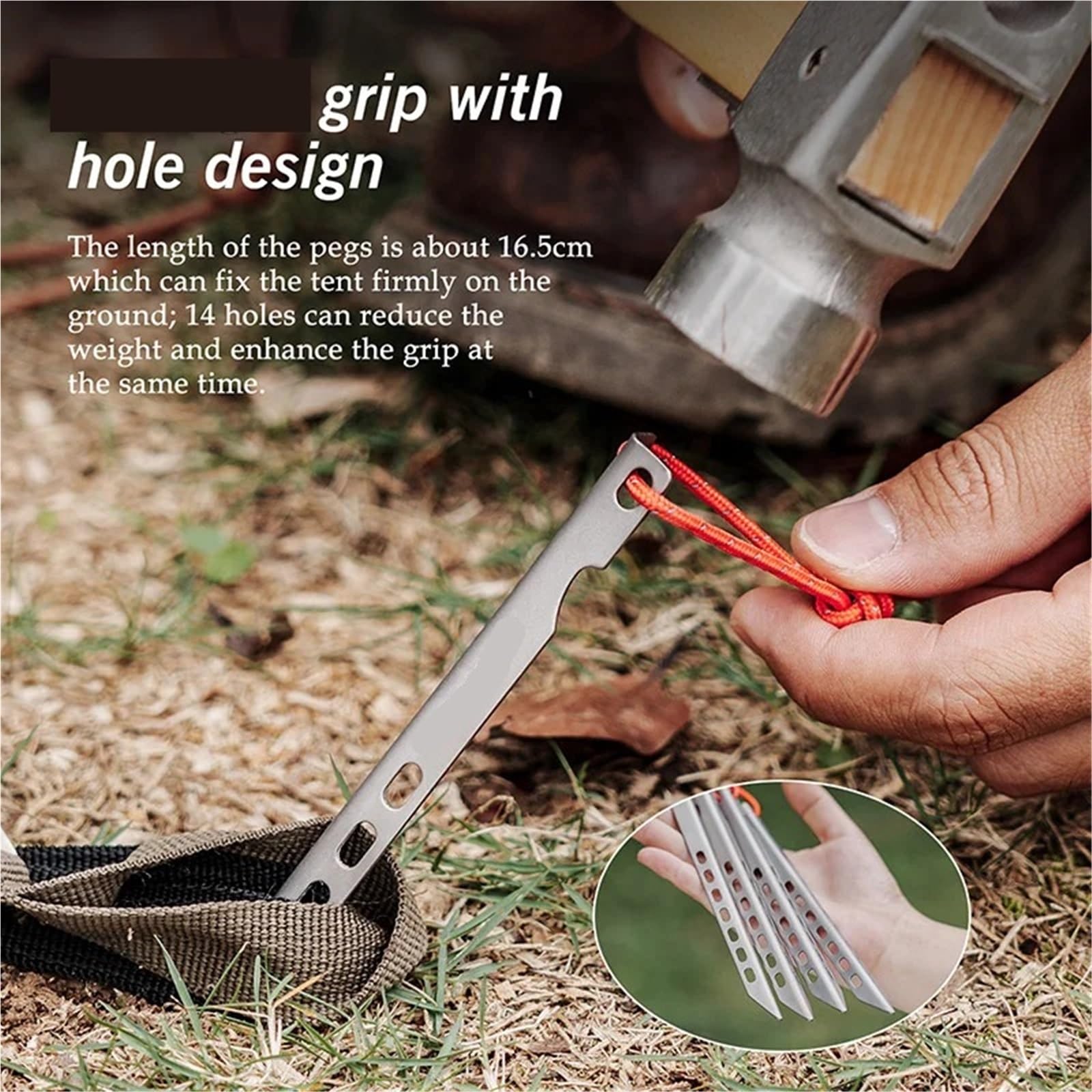 12 stücke Titan Zelt Heringe Ultraleicht Nagel Outdoor Camping V-Form Stakes Tragbare für Zelte