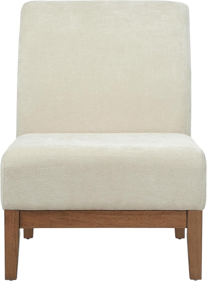 Sillón Lounge Tela Beige + Nogal miniatura 6