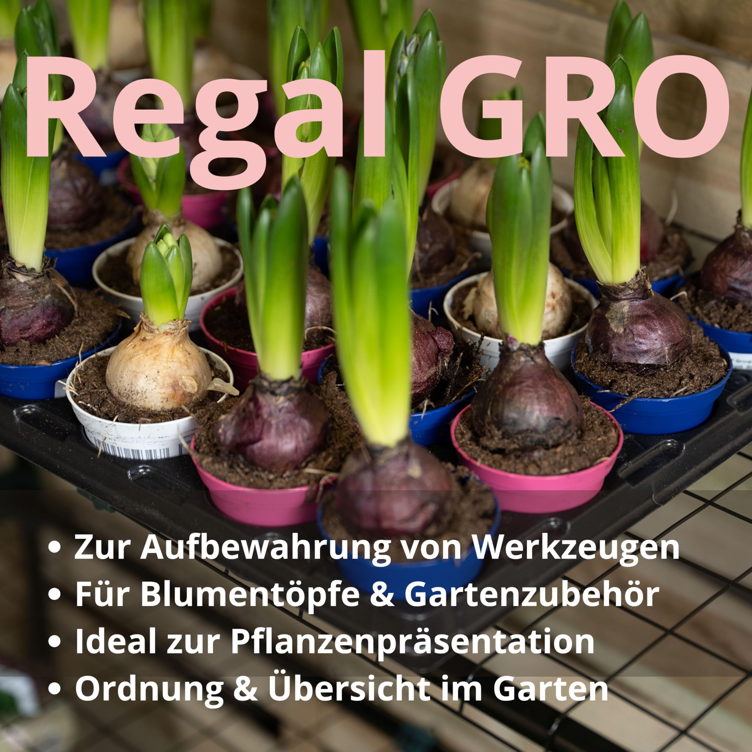 Pflanzenregal - Gartenregal - Lageregal - Blumenständer Metall - Drahtgitterböden - Frühbeet - Leiterregal GRO, 90x30x106, 2 Stück, grün - Pflanzenständer für Gewächshaus Balkon
