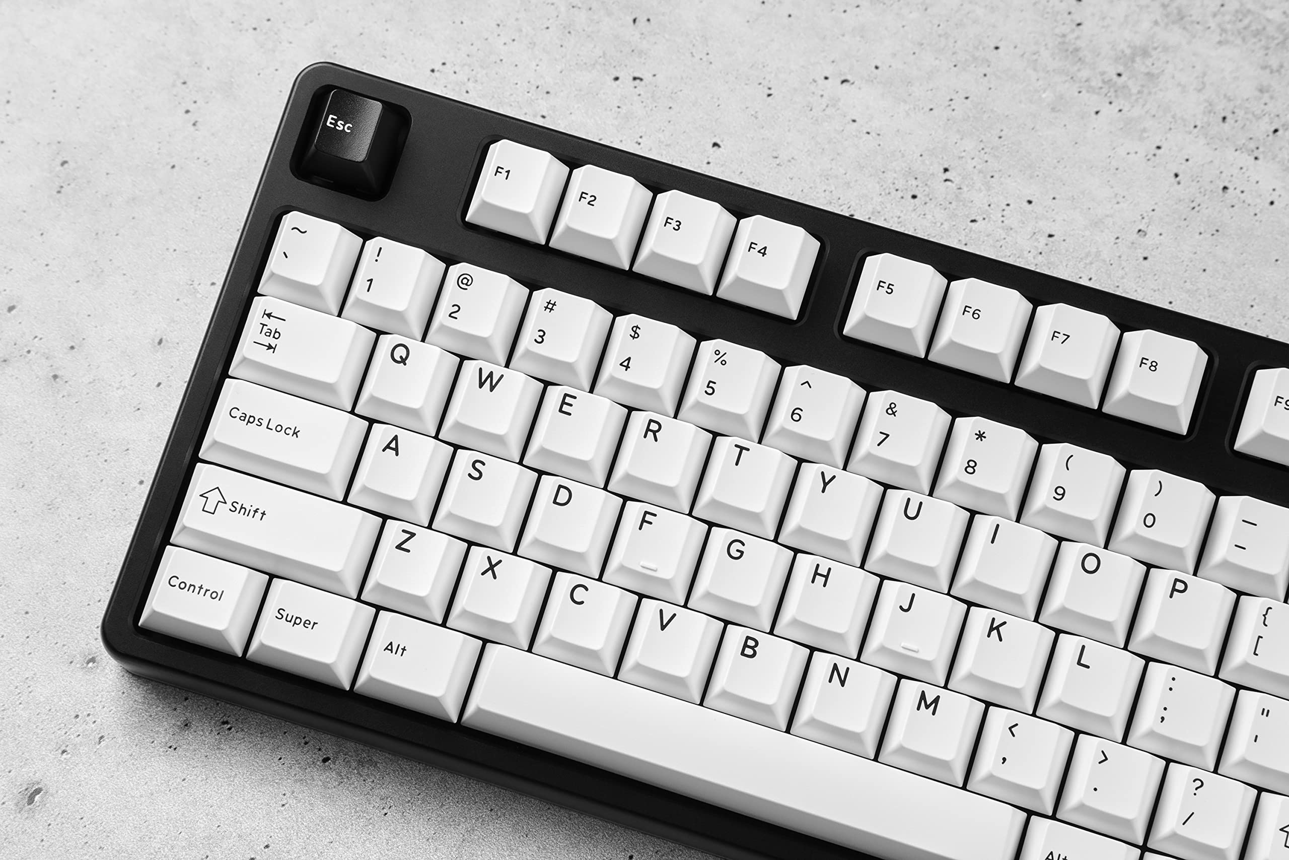 Amazon.co.jp: DROP DCX ブラックオンホワイト キーキャップセット 