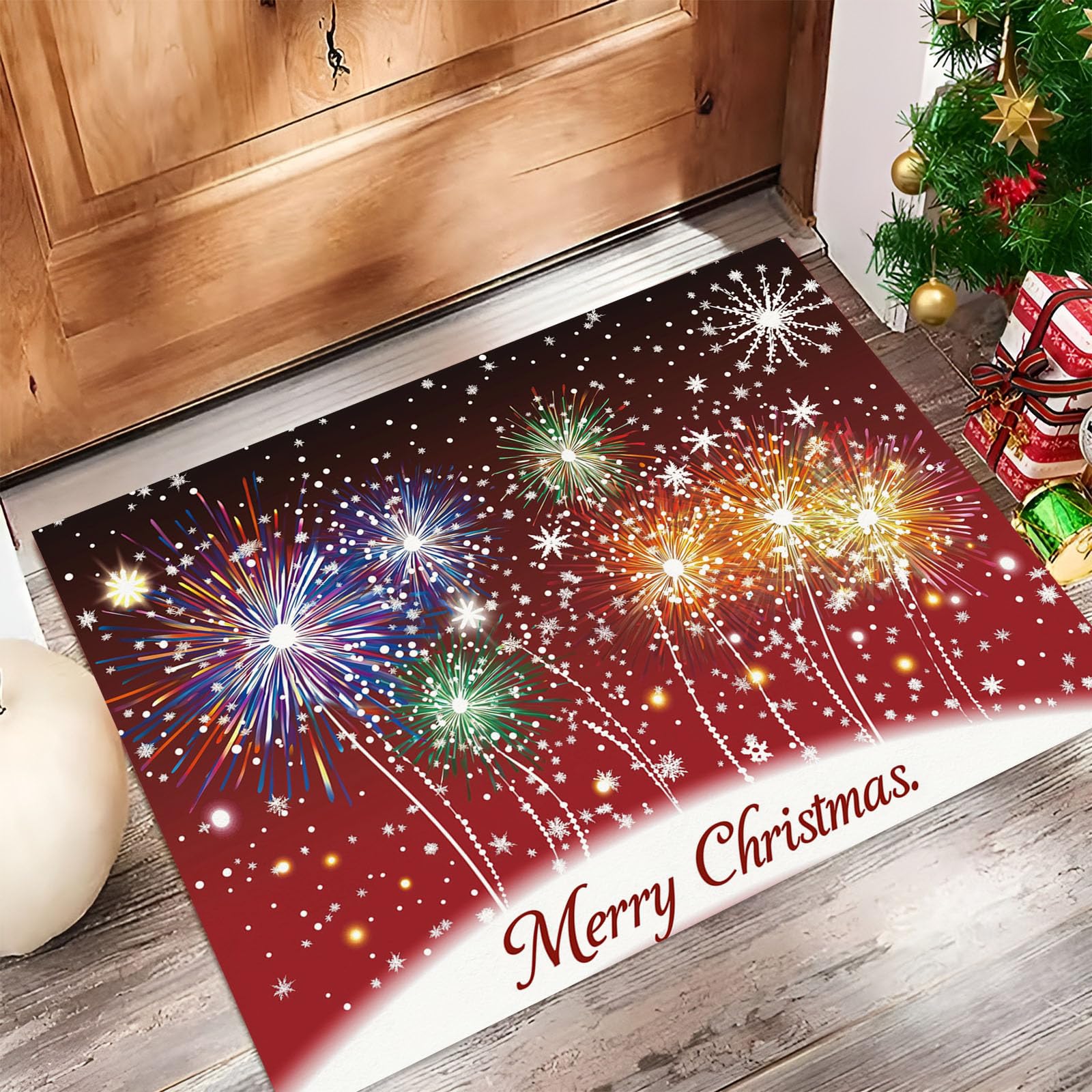 Tapis de Noël antidérapant et sécurisé pour l'entrée