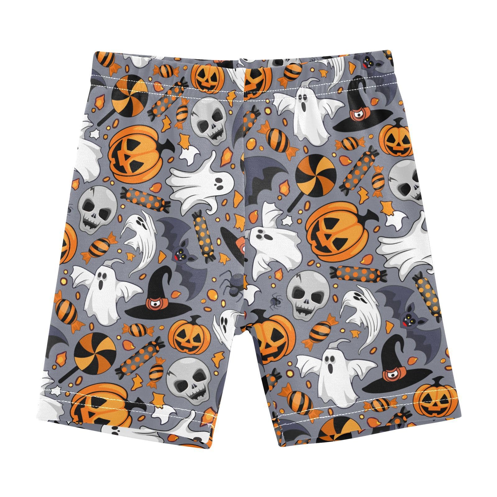 JHKKU Girls Halloween Shorts Cotton Cartwheel Bike Kids Biker Under Dress Dance Short Girl Clothes 4T