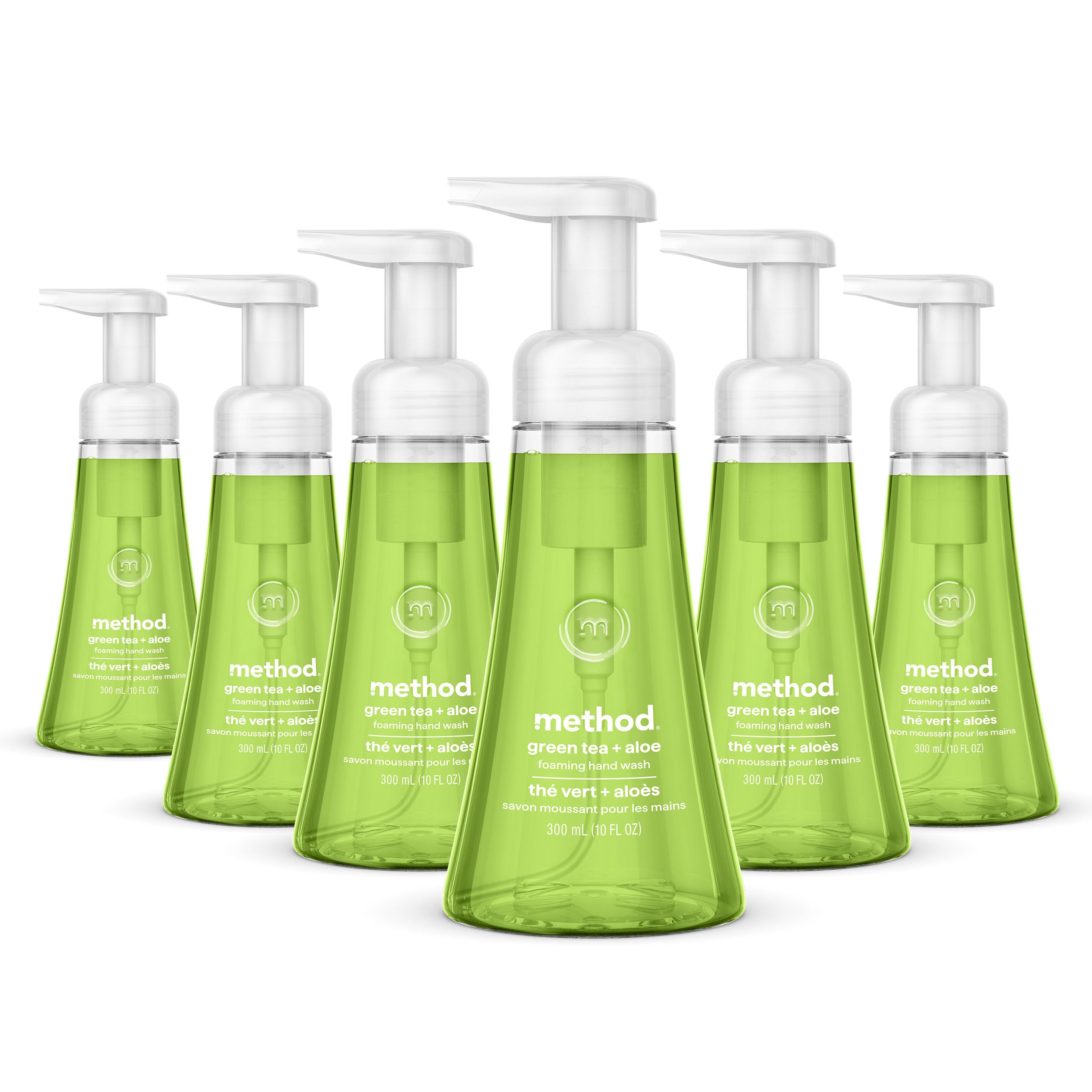 method Foaming Hand Wash, Green Tea + Aloe, 10 fl oz, 6 pack
