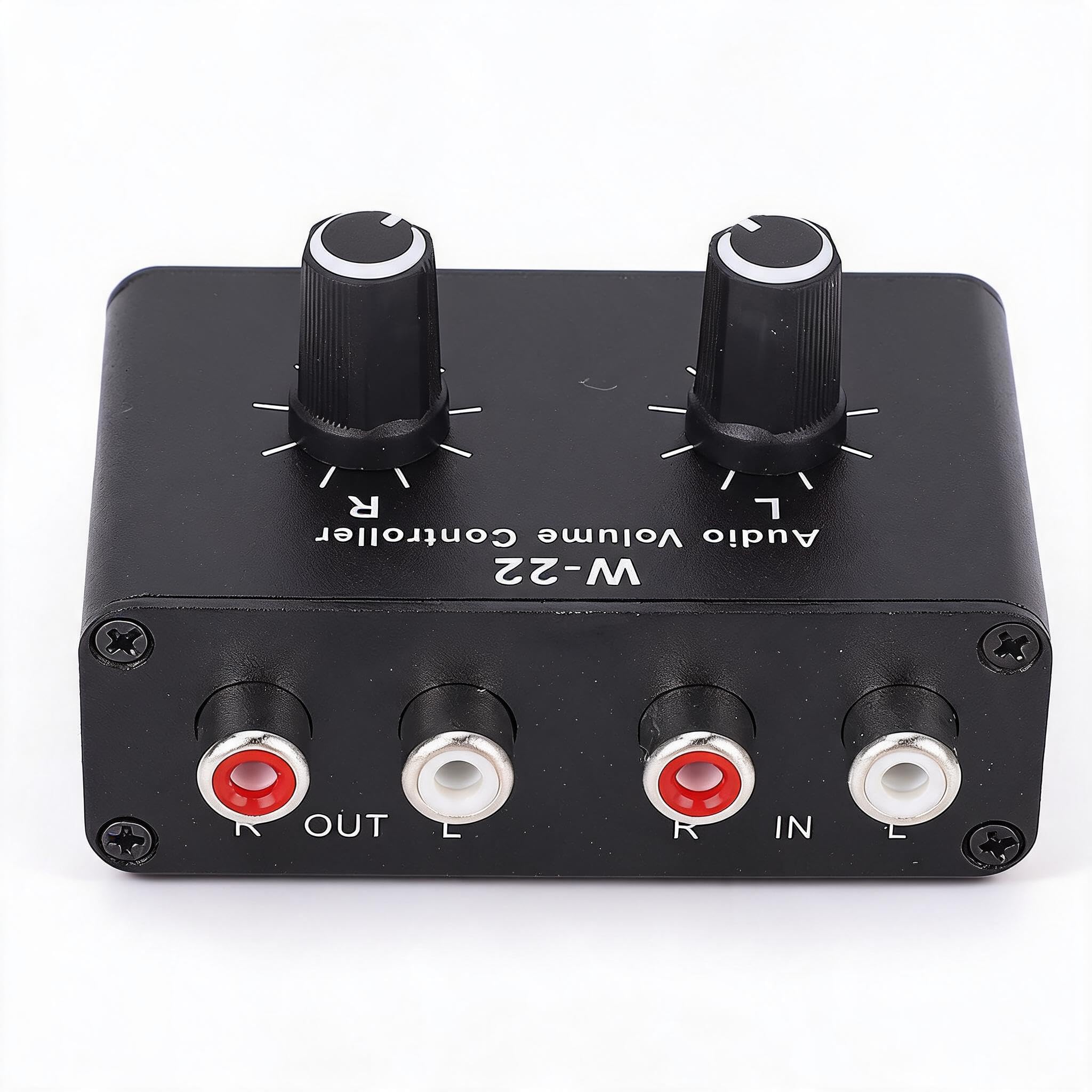 Boîte de Commande de Volume 3.5 mm, Atténuateur Audio sans Perte avec Équilibre Canal L/R pour Amplificateur, CD, Mélangeur