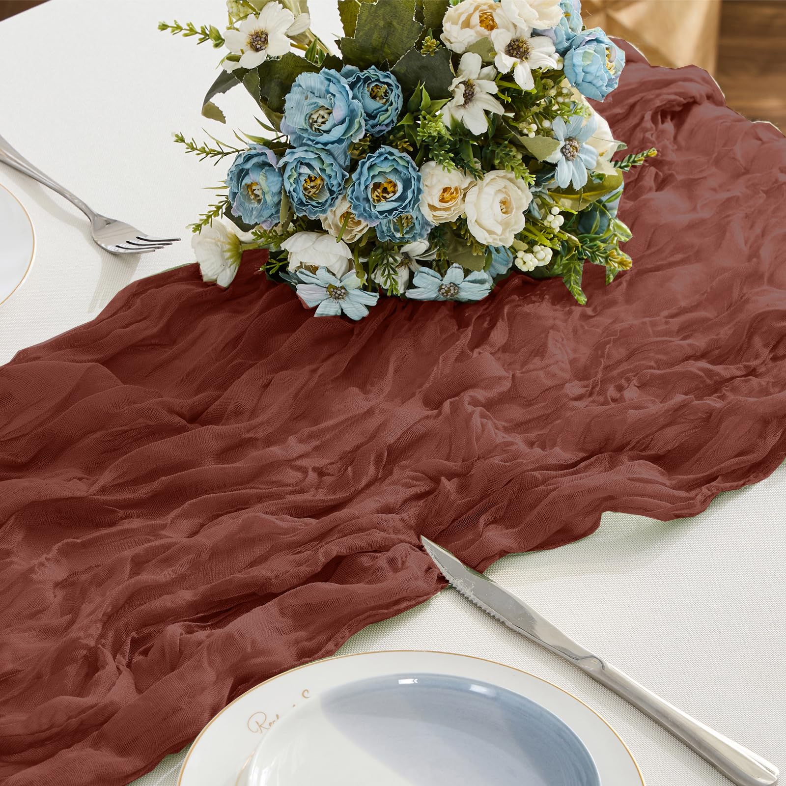 BALCONY & FALCON Table Runner for Dining Room Washable Table Runners for Kitchen Party Holiday — view 39