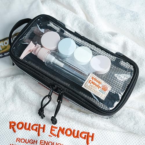 Miniatura 8 de Rough Enough Bolsa de aseo transparente aprobada por la TSA estuche para cepillo de dientes de viaje kit de afeitado bolsa organizadora para hombres