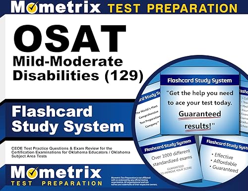 OSAT Mild-Moderate Disabilities (129) Flashcard Study System: CEOE Test Practice Questions and Exam Review for the Certification Examinations for ... / Oklahoma Subject Area Tests (Cards)