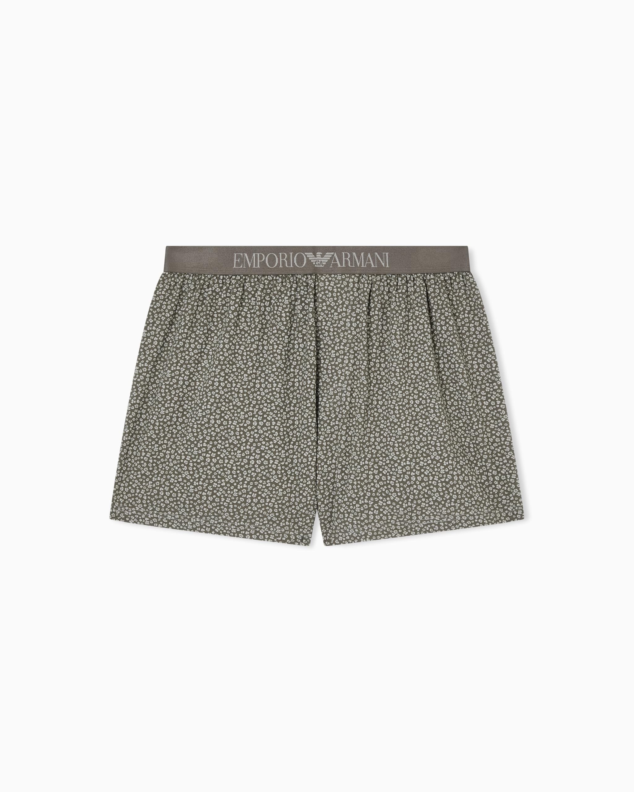 Emporio Armani Men's Pattern Boxer Green L