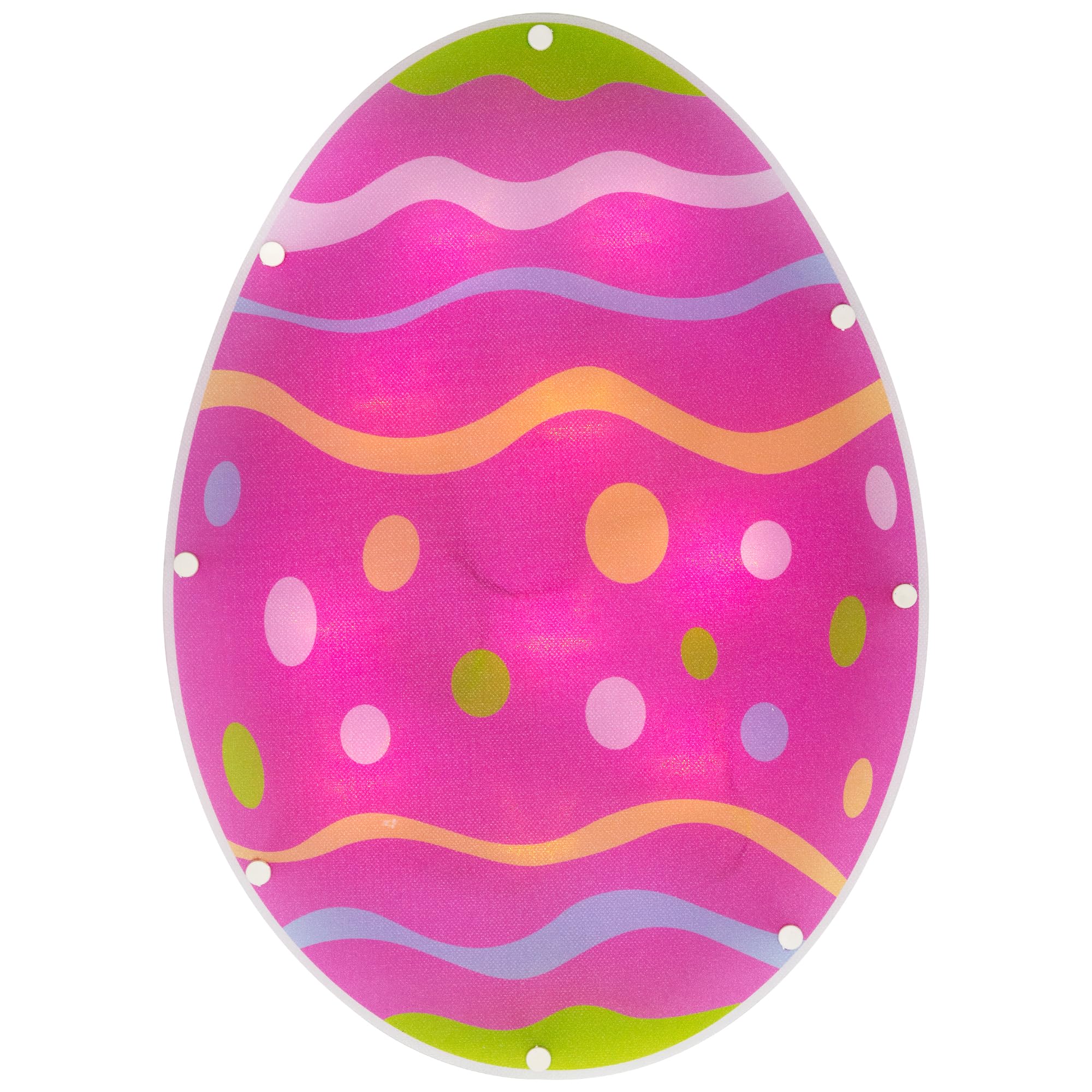 Northlight Battery Operated LED Lighted Easter Egg Window Decoration - 14