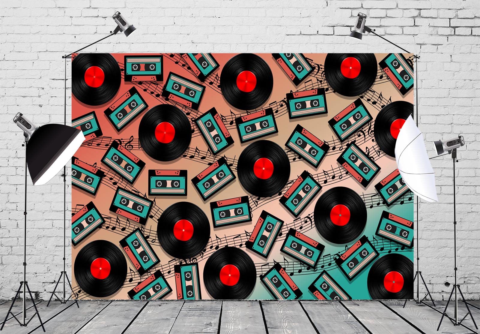 Amazon.com : CORFOTO 12x8ft Fabric Vintage Audio Tape Cassettes