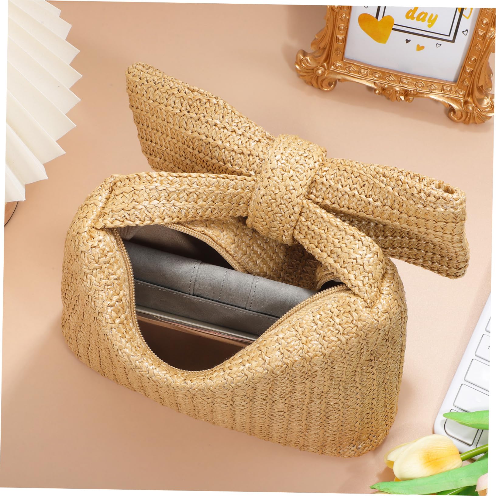 SOIMISS bolso de mano con lazo cartera de mano handbags for women cestas de picnic de sauce bolsa de os de playa para o de para as de playa