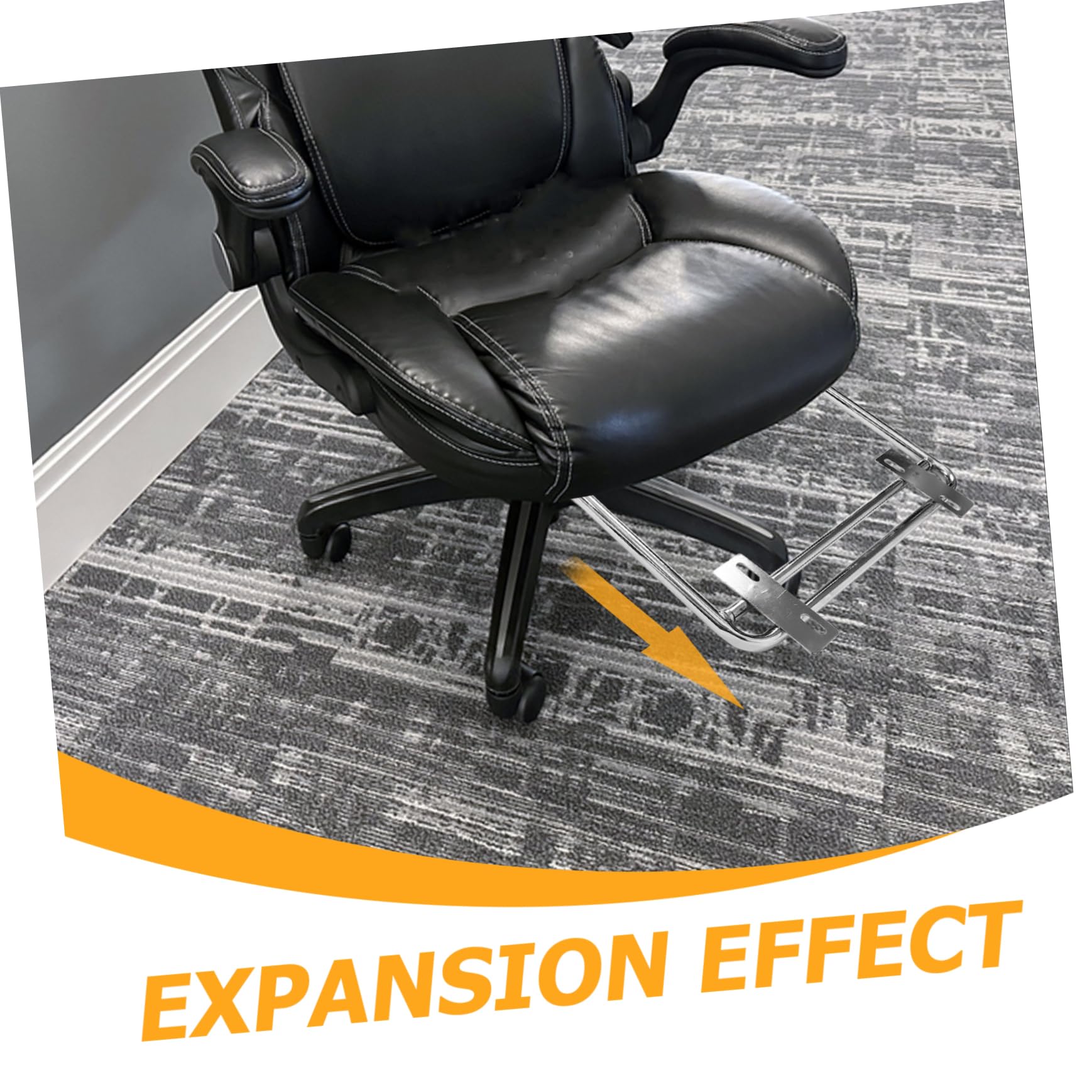 BESTYASH Eisen Fußstütze Für Bürostühle Ergonomisches Fußkissen Mit Einziehbarem Design Verstellbares Stuhlpodest Für Bein Und Knöchelentlastung Praktisches Bürozubehör Für Täglichen Gebrau
