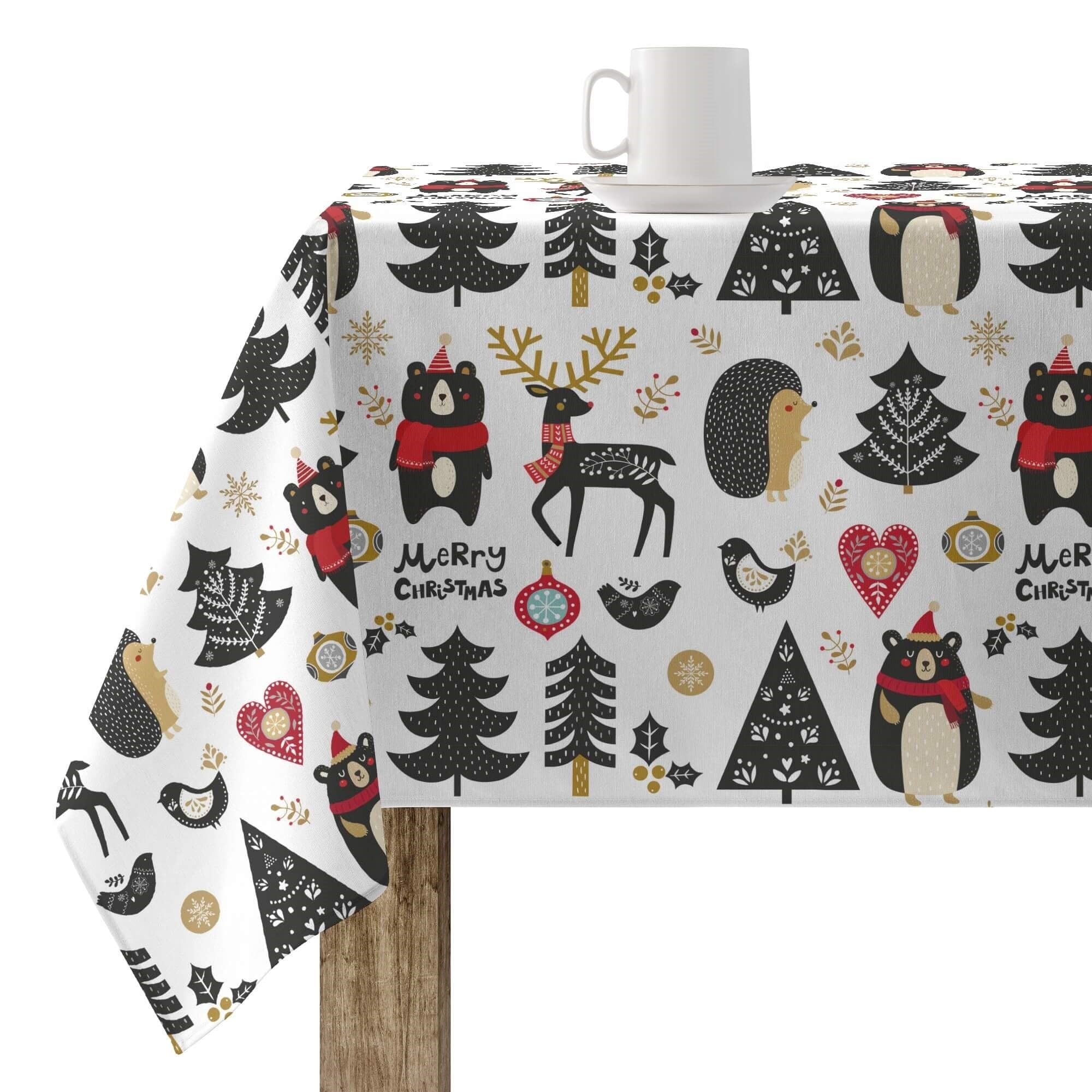 Belum Merry Christmas 61 Tablecloth 200 x 140 cm 100% Cotton Stain Resistant