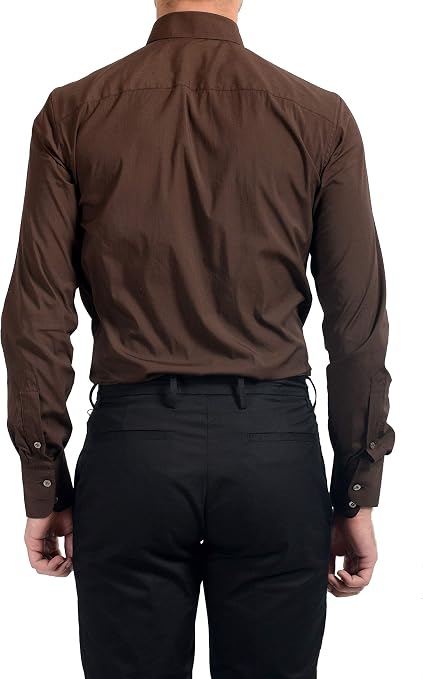 MALO Men's Dark Brown Stretch Long 