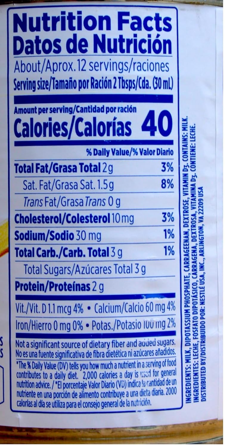 Carnation Evaporated Milk 12 fl oz, 12-Count with a Sophley Measuring Spoon