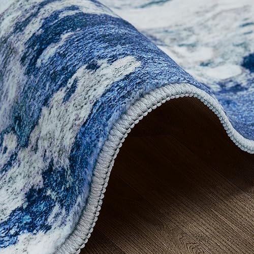 Vista 118 de Alfombra de área para sala de estar: 5 x 7 de interior, suave, esponjosa, alfombra abstracta para dormitorio, cocina, comedor, suelo, alfombra