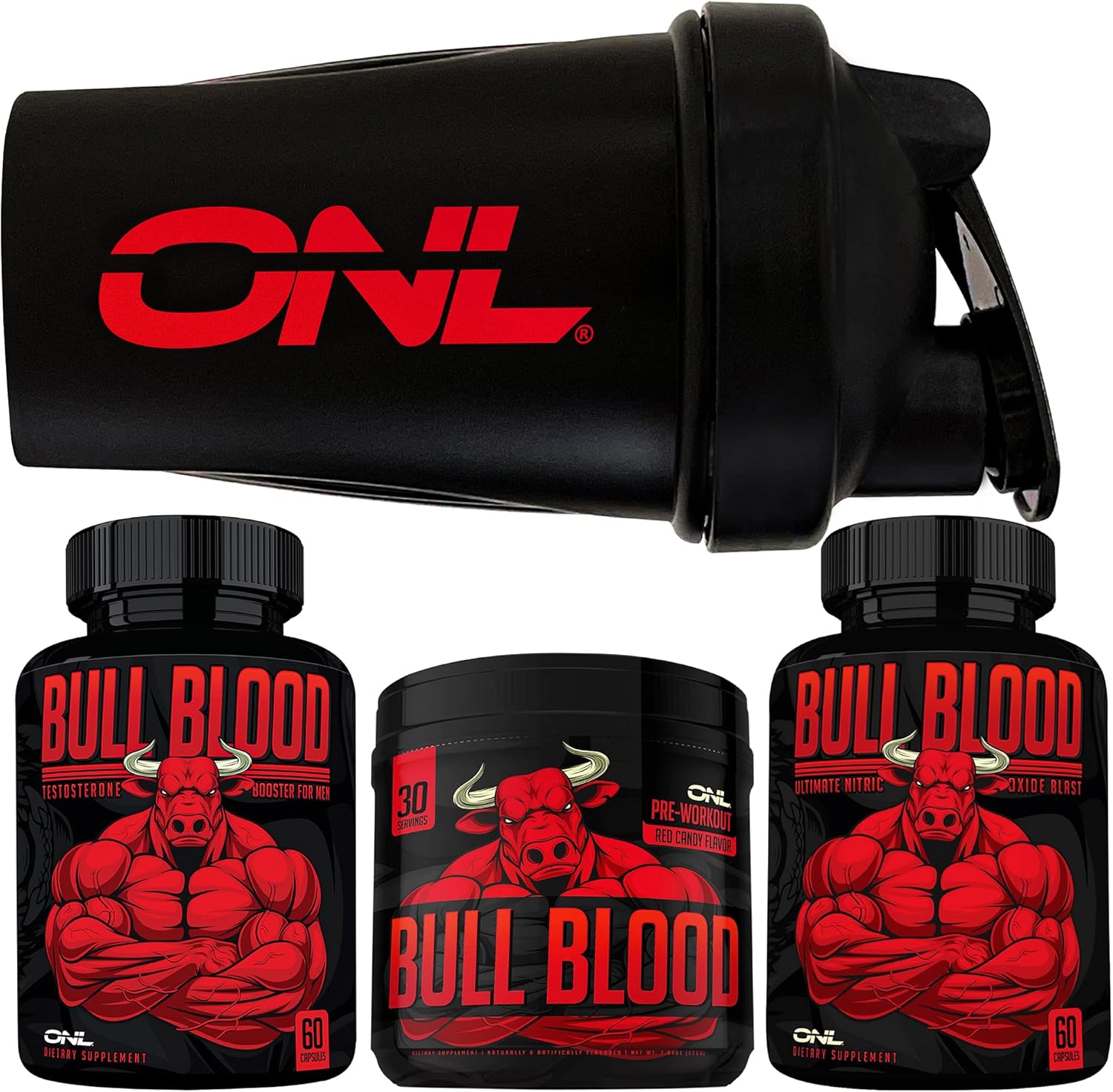 Bull Blood Ultimate Testosterone Booster for Men - Male Enhancing Pills - Enlargement Supplement - High Potency Endurance, Drive, and Strength Booster : Health & Household
