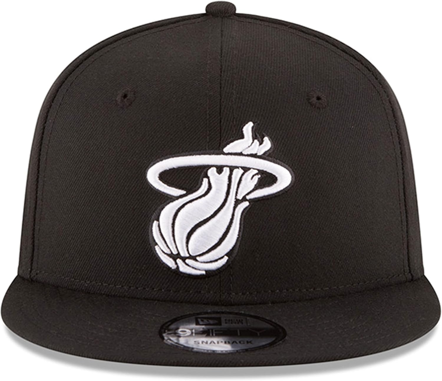 New Era NBA 9FIFTY Black White Adjustable Snapback Hat Cap One Size Fits All - Image 2