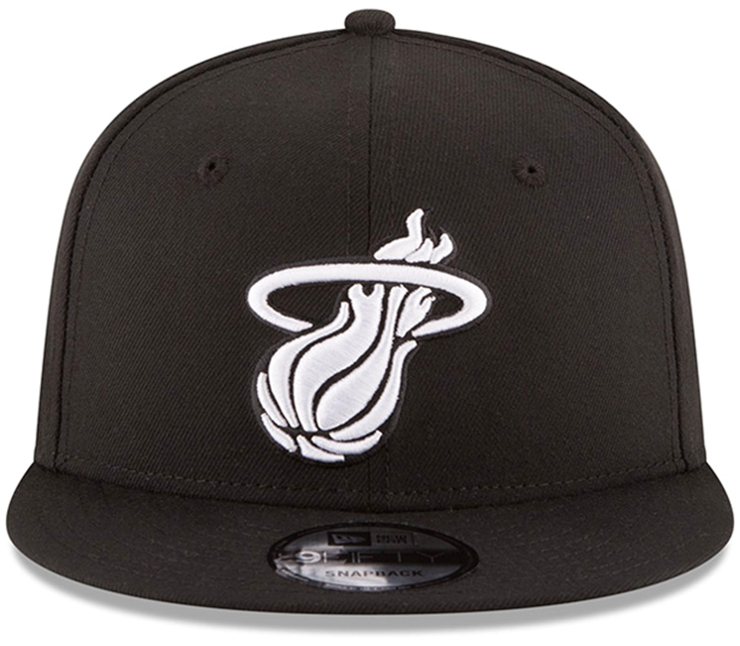 New Era NBA 9FIFTY Black White Adjustable Snapback Hat Cap One Size Fits All