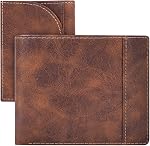 Swallowmall Portefeuille en cuir pour hommes, Portefeuilles bifold Hommes Cuir véritable RFID Blocage du portefeuille pour hommes avec support de carte amovible 2 ID Windows 15 Fentes de cartes