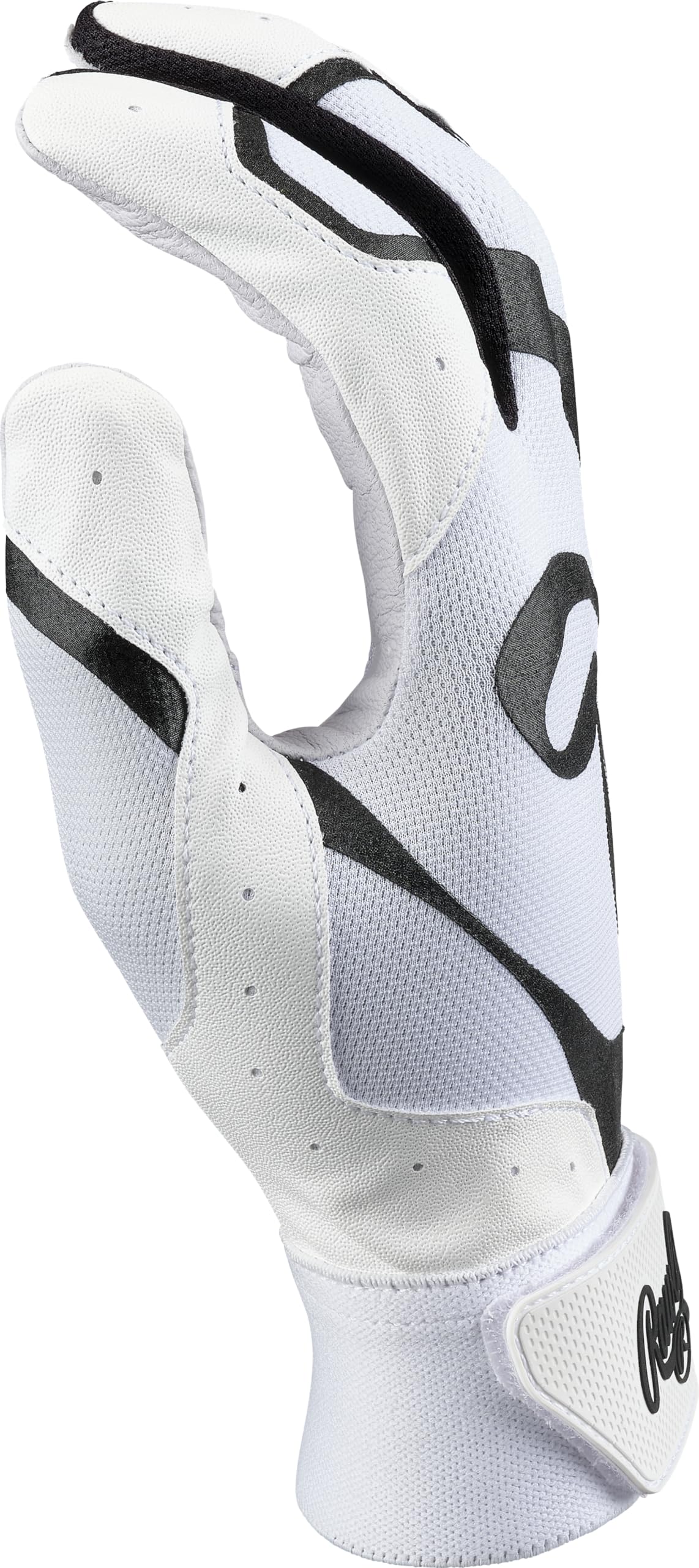 Paire De Gants De Battage Rawlings 5150 – Adulte Small – Noir Sur Blanc – Neufs