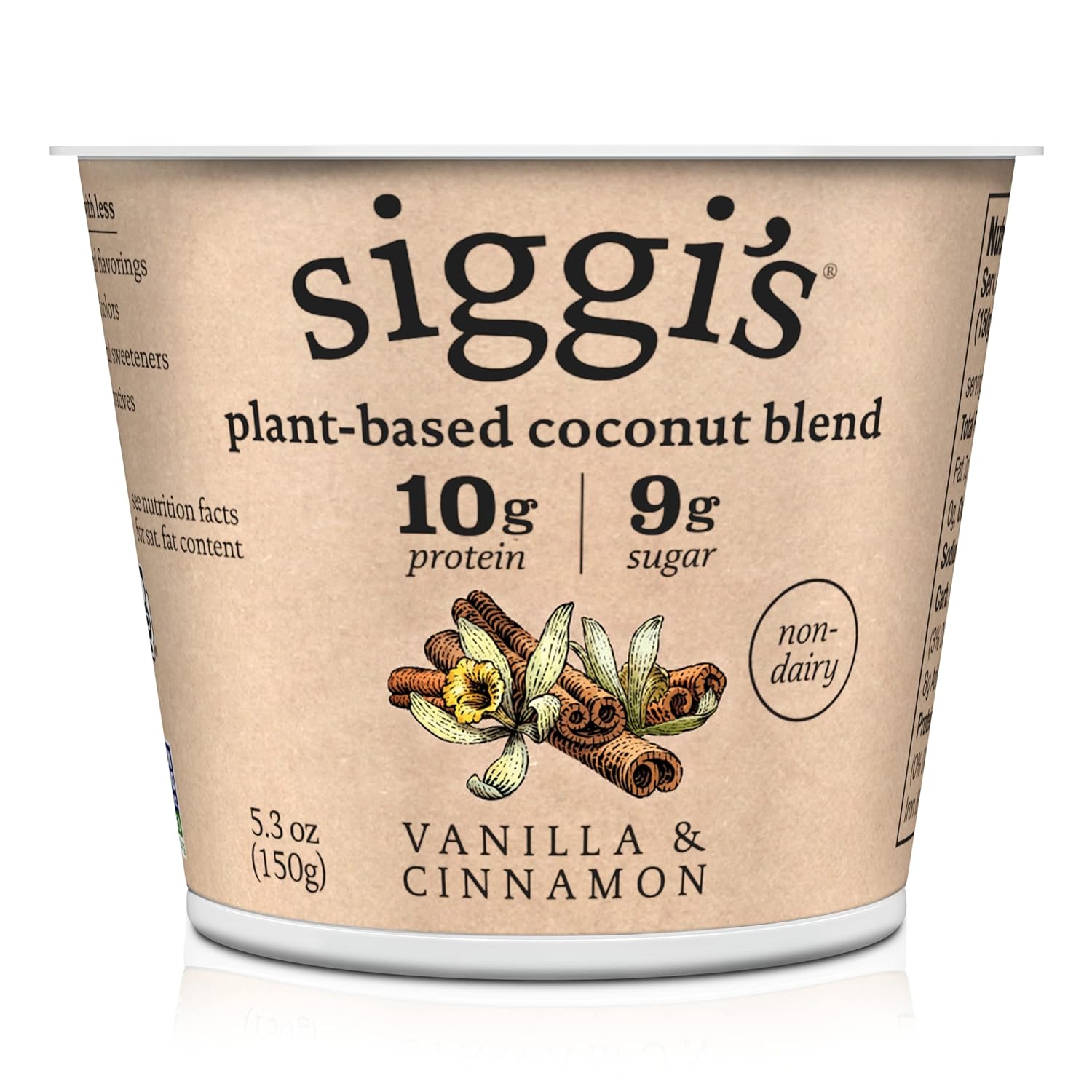 Siggis, High Protein Plant Based Blend Oz, Vanilla Cinnamon, 5.3 Ounce