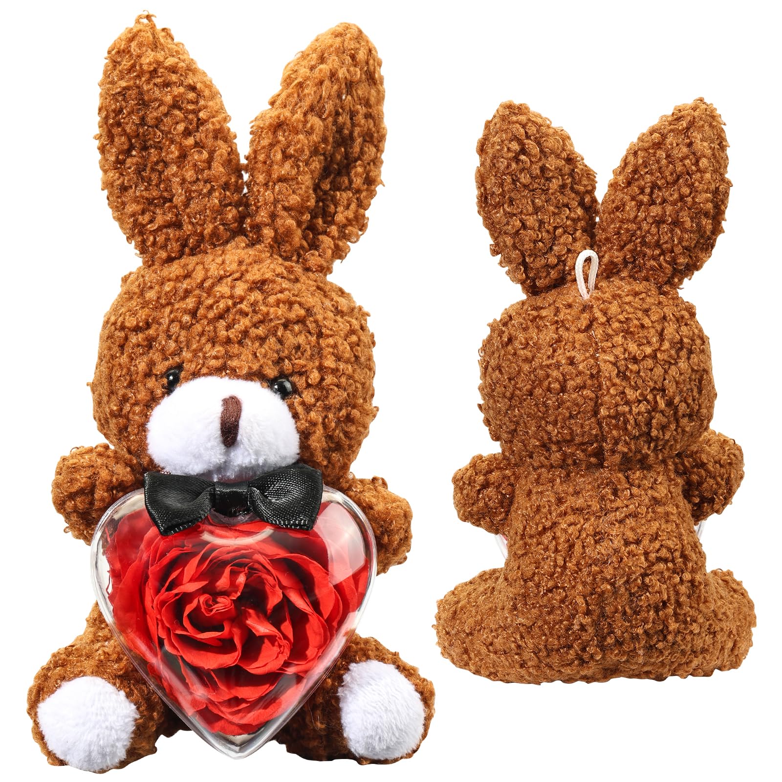 Amazon.com: SOVIUPRZ Preserved Rose Heart Box and Easter Rabbit