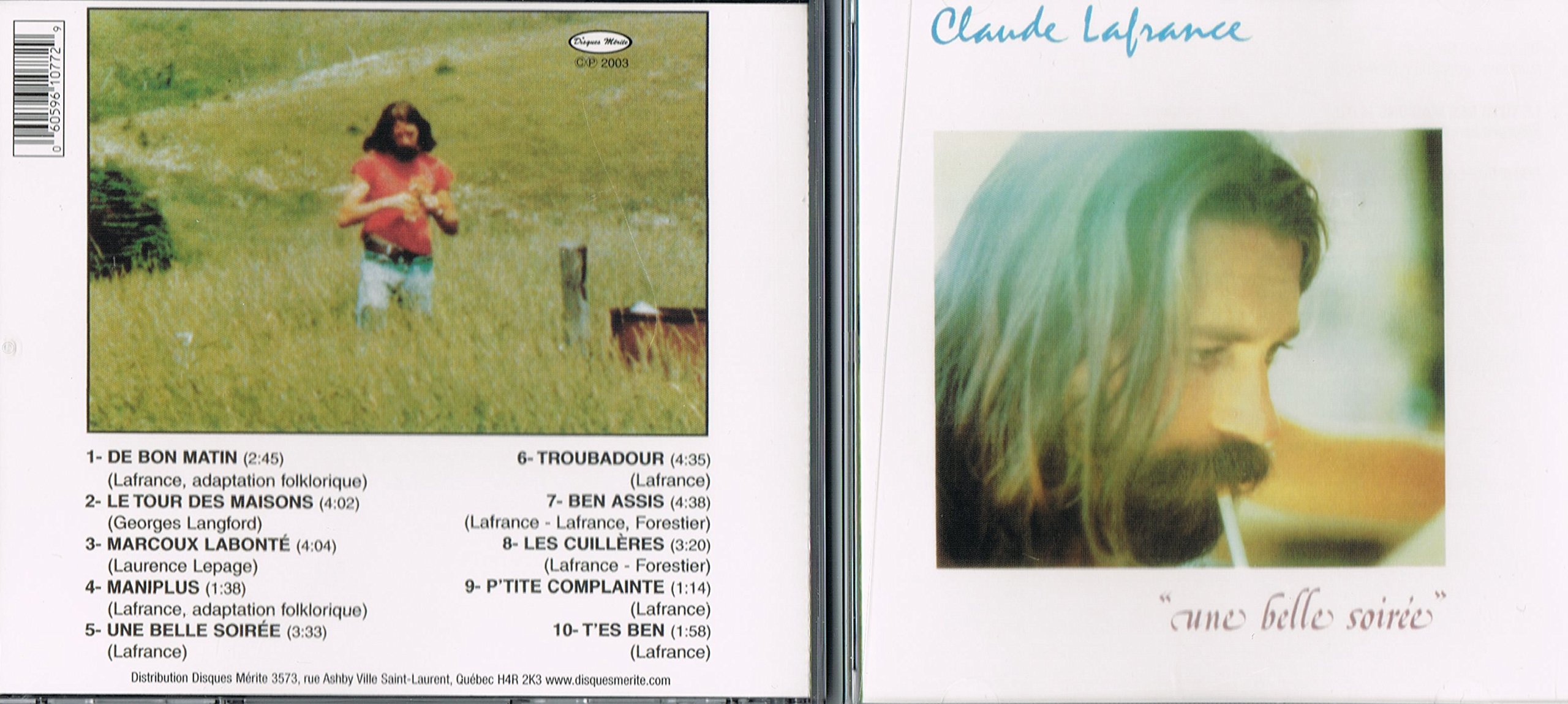 Une Belle Soiree [Audio CD] Claude Lafrance