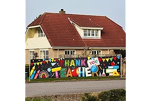 Mixweer Thank You Teachers Fence Banner