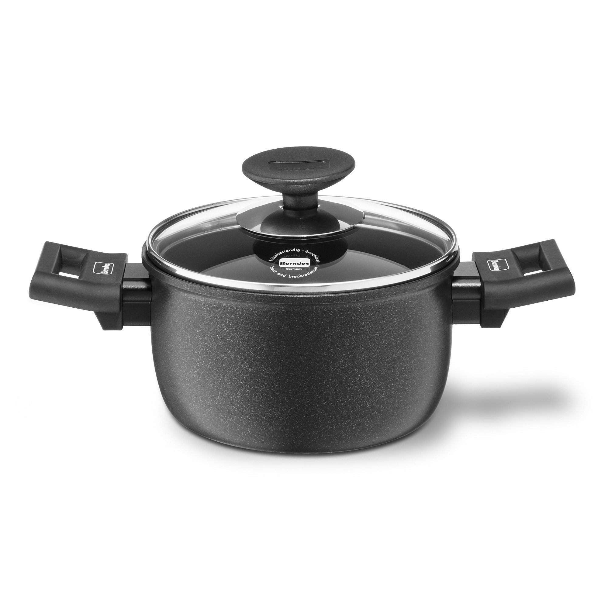 Casserole Aluminium 16 cm Berndes 011241 de 1,6 L avec son couvercle en verre