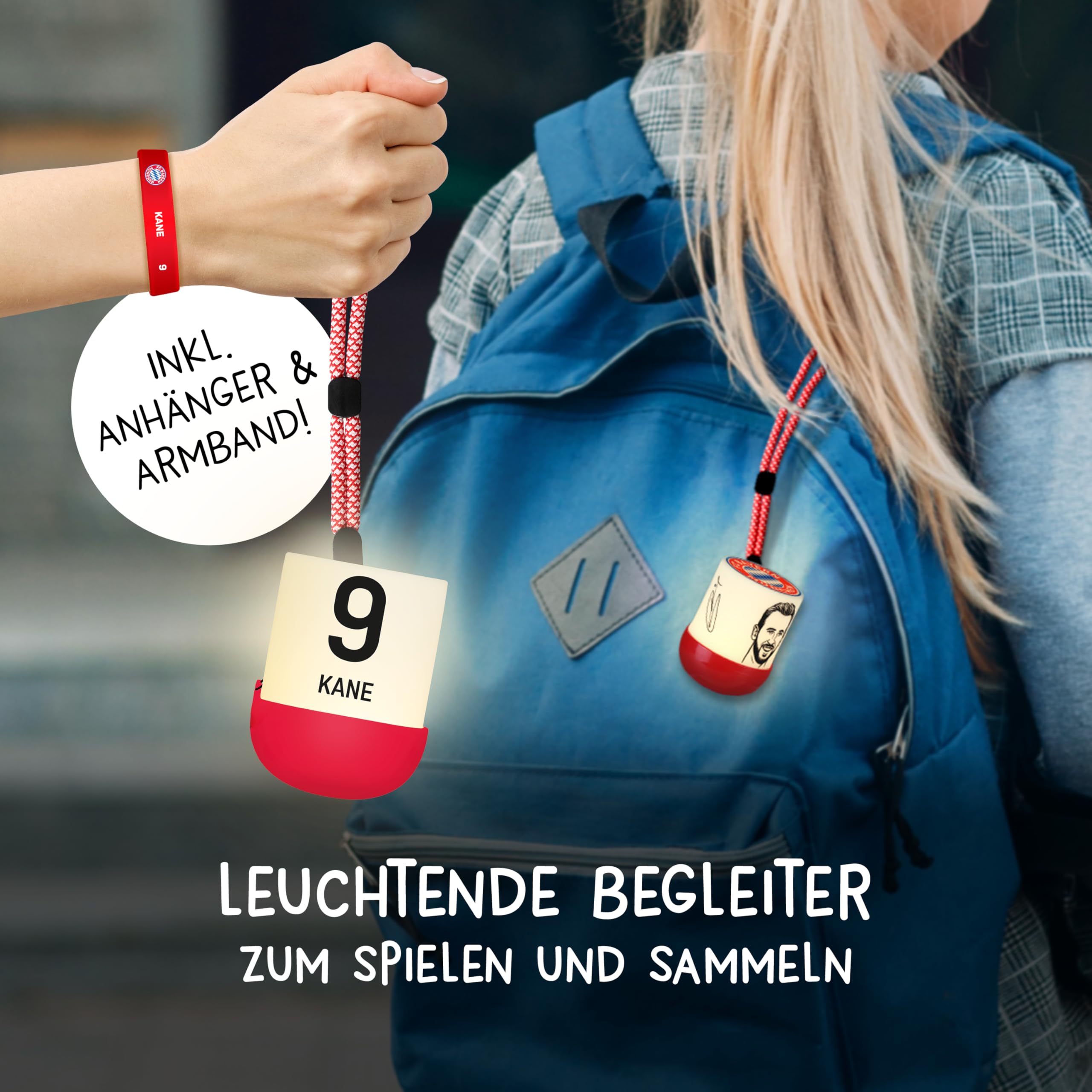 MegaLight EGGY & Friends Blind Box Mini Nachtlichter | FC Bayern München Fanartikel | zufällige Auswahl | 1 aus 9 zum Sammeln | USB-C AKKU | wiederaufladbar | EGGY'S Mystery Lights FCB - 4