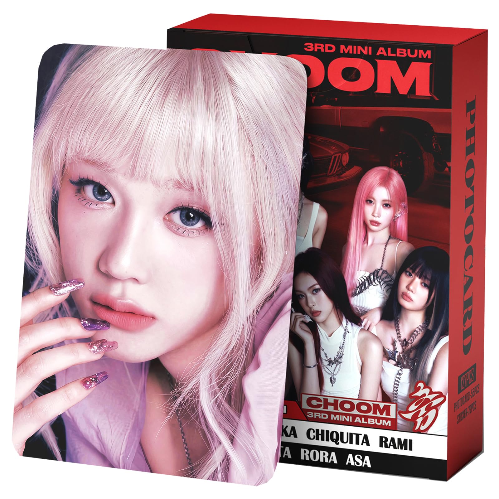 Yuto 127 PCS album choom Photocards 55 PCS Lomo Cards Set 72 PCS Stickers Postcard Gift Merchandise for Boys and Girls