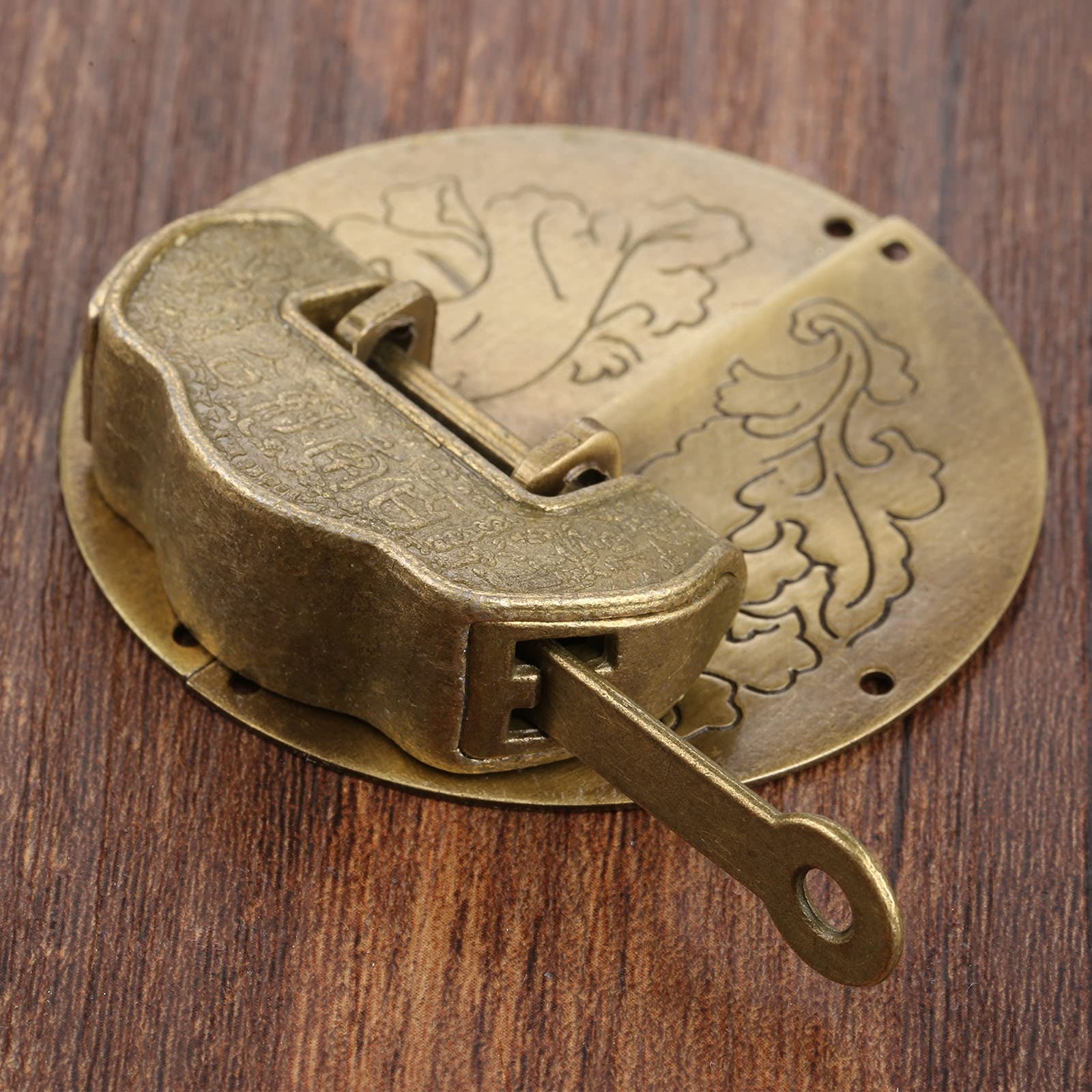 Muebles Antiguos Conjunto de Hardware Portaje Latch Paste Hebilla Cierre de Hebilla Decorativa China Antigua Cerradura de candado para joyería Caja de Madera