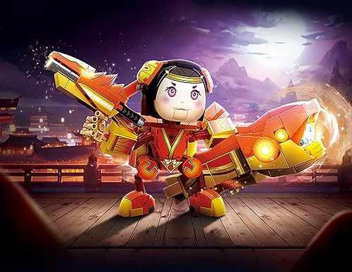 Miniatura 3 de Xering Modelo Bionic Mecha Warrior Bionic Máscara biónico Guerrero Bionic Personaje Puzzle Asamblea Ladrillo Compatible Juguete Kit de construcción