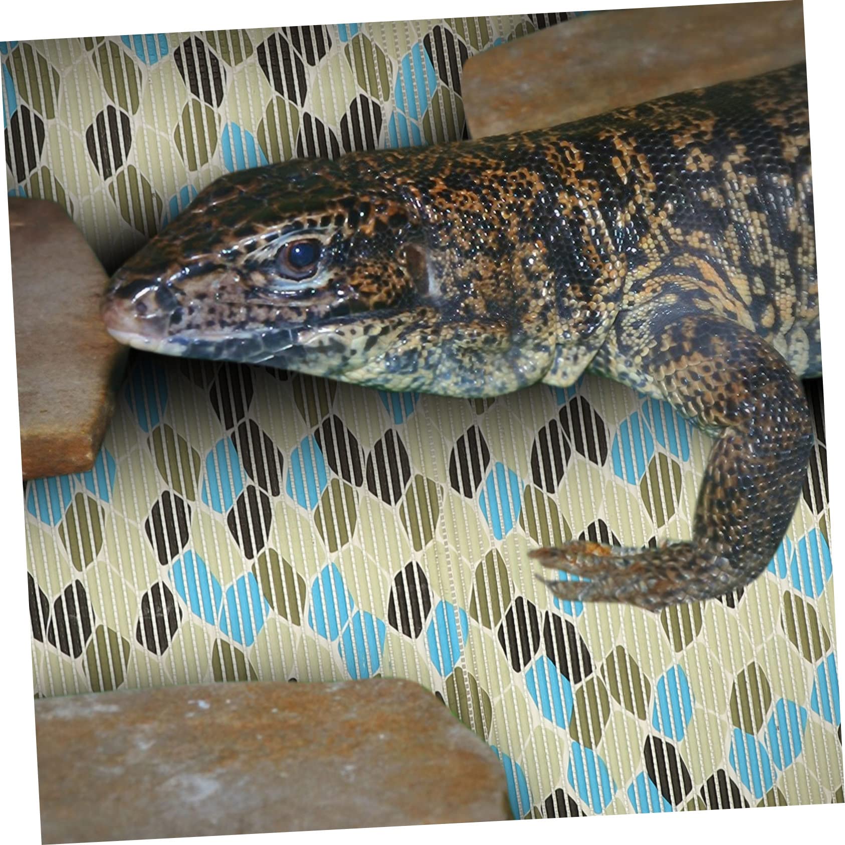 Tappeto per Terrario Rettili in Poliestere per Tartarughe e Serpenti | Tessuto Morbido e Confortevole, Substrato Sicuro, Adatto al Fondo del Recinto, Accessorio per Rettilario