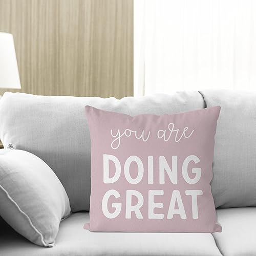 Miniatura 9 de IWXYI Fundas de almohada para aula de 18 x 18 pulgadas, fundas de almohada positivas para el aula con texto en inglés "You eres", almohadas de aula