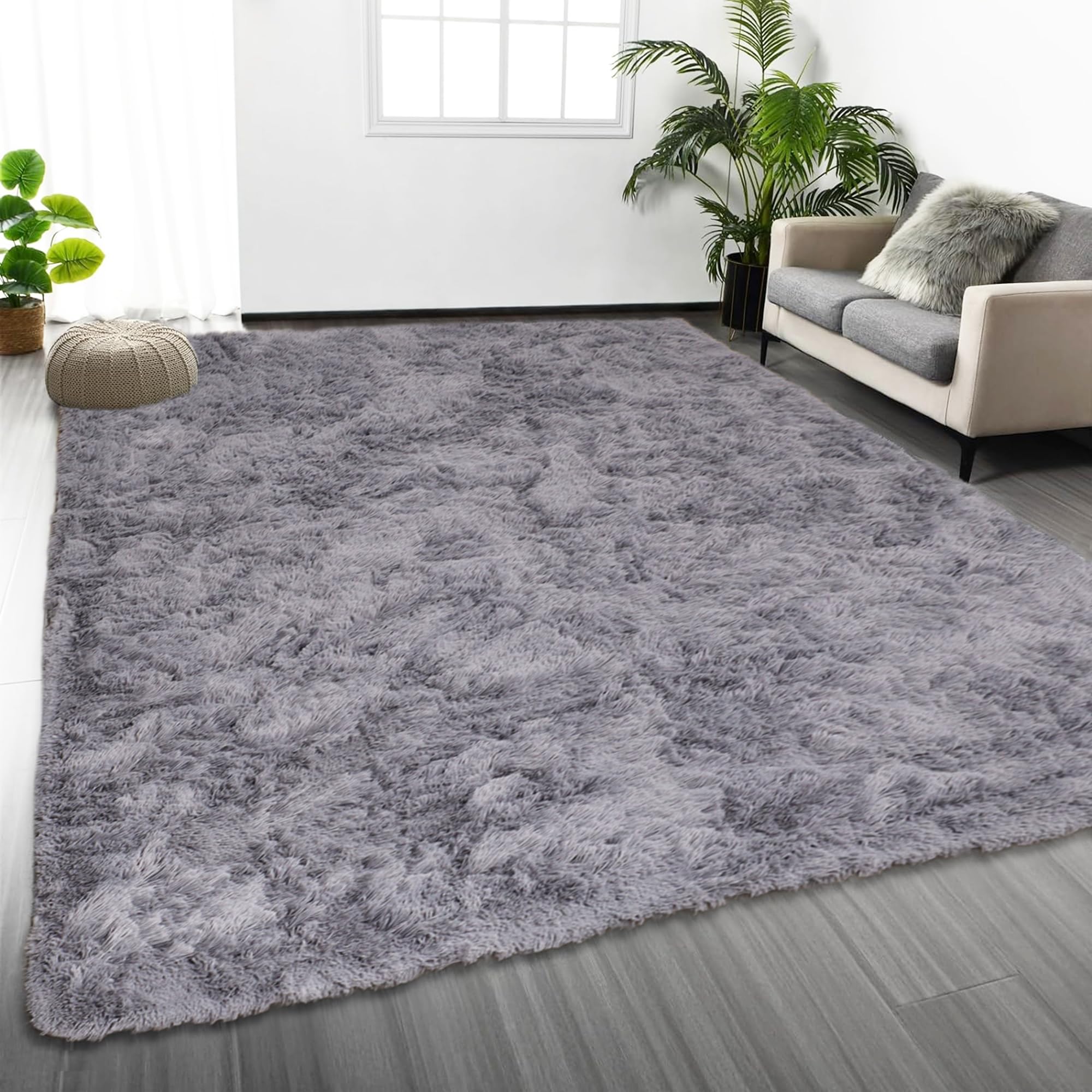 Oxford Homeware Alfombras Salón – Alfombras Grises para Dormitorio Grande 80x150 cm – Alfombra Moderna Suave Antideslizante Alfombras Lavables para el Suelo para Mesita de Noche