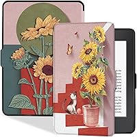 Vista 9 de BOZHUORUI Funda delgada para Kindle Paperwhite de 5ª/6ª/7ª generación antes de 2018 (versión 2012-2017, modelo EY21 y DP75SDI) – Funda protectora